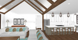 Modern House Plan - Elberta 50033 - Living Room