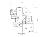 Craftsman House Plan - Rockford 49774 - 1st Floor Plan