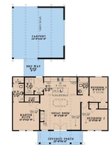 Mountain Rustic House Plan - Angles Retreat 70081 - 1st Floor Plan