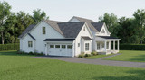 Farmhouse House Plan - Magnolia Meadow 63244 - Left Exterior