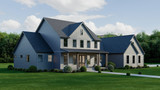 Farmhouse House Plan - 86055 - Left Exterior