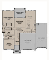 Contemporary House Plan - The Birchwood 54835 - 1st Floor Plan