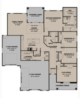 Contemporary House Plan - The Southcote 73275 - 1st Floor Plan