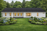 Craftsman House Plan - The Foxmoor 36477 - Rear Exterior