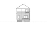 Cottage House Plan - Royal Tern 69336 - Rear Exterior