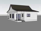 Secondary Image - Country House Plan - Lisa 44811 - Rear Exterior