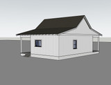 Country House Plan - Lisa 44811 - Rear Exterior