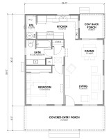 Country House Plan - Lisa 44811 - 1st Floor Plan