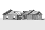 Ranch House Plan - Woodside 3b 40937 - Exterior