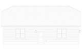 Traditional House Plan - Slickhorn Garage 16059 - Left Exterior