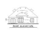 Secondary Image - French Country House Plan - Akers 24354 - Rear Exterior