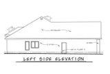 French Country House Plan - Akers 24354 - Left Exterior