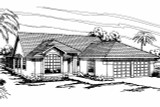 Southwest House Plan - Alessandro 42490 - Exterior