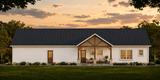 Farmhouse House Plan - Cassidy-7 32162 - Rear Exterior