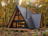 A-Frame House Plan - 15845 - Rear Exterior