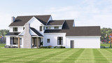 Farmhouse House Plan - 37128 - Rear Exterior