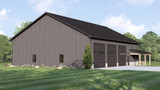 Country House Plan - 88502 - Left Exterior
