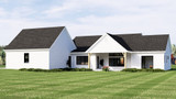 Farmhouse House Plan - 38114 - Rear Exterior