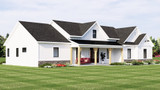 Farmhouse House Plan - 38114 - Left Exterior