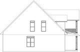 Craftsman House Plan - The Baileyton 28091 - Left Exterior
