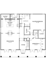 Craftsman House Plan - The Baileyton 28091 - 1st Floor Plan