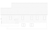 Farmhouse House Plan - Riley 70681 - Rear Exterior