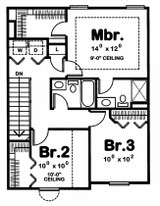 Secondary Image - Farmhouse House Plan - Copeland Modern Farmhouse 59027 - 2nd Floor Plan