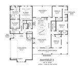 Farmhouse House Plan - Mayfield 3 70256 - 1st Floor Plan