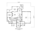 Craftsman House Plan - Gillian 69458 - 1st Floor Plan