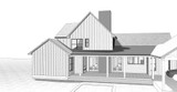 Farmhouse House Plan - Beatrice 54313 - Rear Exterior