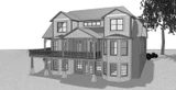 Craftsman House Plan - 87306 - Rear Exterior