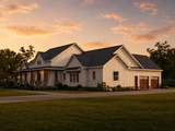 Farmhouse House Plan - Downey-2 30110 - Right Exterior
