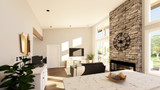 Contemporary House Plan - 17089 - Living Room