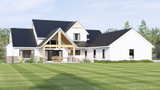 Farmhouse House Plan - 60924 - Rear Exterior