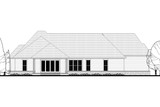 Craftsman House Plan - Riverstone Court 54755 - Rear Exterior