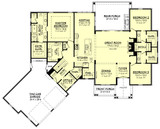 Craftsman House Plan - Riverstone Court 54755 - 1st Floor Plan