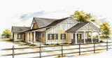 Farmhouse House Plan - Willow Landing 24179 - Right Exterior