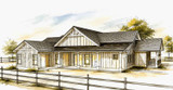 Farmhouse House Plan - Willow Landing 24179 - Rear Exterior