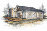 Contemporary House Plan - Benbow Wynd 39475 - Left Exterior