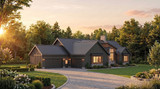 Craftsman House Plan - 60519 - Left Exterior