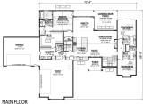 Craftsman House Plan - 60519 - 1st Floor Plan