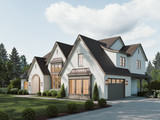 French Country House Plan - Burlington 10571 - Right Exterior