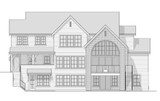 French Country House Plan - Burlington 10571 - Rear Exterior