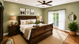 Farmhouse House Plan - 30614 - Master Bedroom