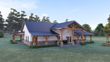 Country House Plan - Maple #6 33244 - Rear Exterior