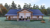 Secondary Image - Country House Plan - Maple #6 33244 - Rear Exterior