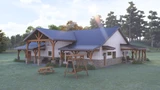 Country House Plan - Maple #6 33244 - Rear Exterior
