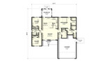 Ranch House Plan - Dahlia 1 76119 - 1st Floor Plan