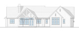 Farmhouse House Plan - Emerson 75719 - Rear Exterior
