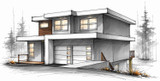 Contemporary House Plan - The Panorama 76465 - Right Exterior
